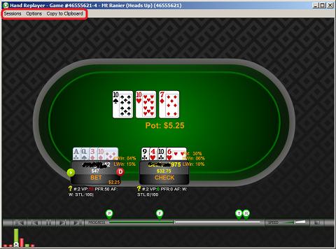 Poker Calculator Replayer